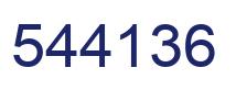 Número 544136 imagen azul