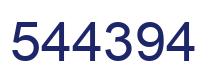 Number 544394 blue image
