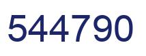 Número 544790 imagen azul