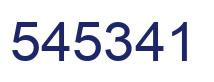 Number 545341 blue image