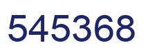 Number 545368 blue image