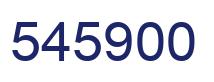 Number 545900 blue image