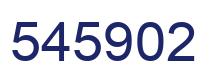 Number 545902 blue image