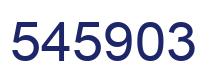 Number 545903 blue image