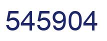 Number 545904 blue image