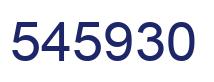 Number 545930 blue image