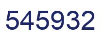 Number 545932 blue image