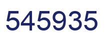Number 545935 blue image