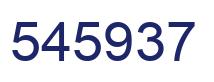 Number 545937 blue image