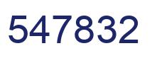 Number 547832 blue image