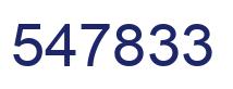 Number 547833 blue image