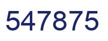 Number 547875 blue image