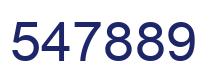 Number 547889 blue image