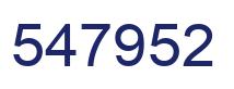 Number 547952 blue image