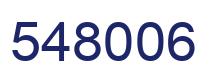 Number 548006 blue image