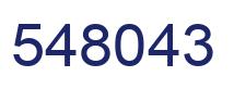 Number 548043 blue image