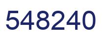 Número 548240 imagen azul