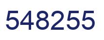 Number 548255 blue image
