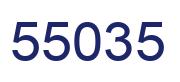 Number 55035 blue image