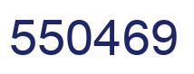 Number 550469 blue image