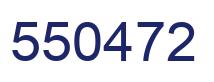 Number 550472 blue image