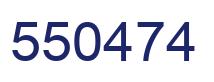Number 550474 blue image