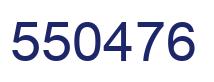 Number 550476 blue image