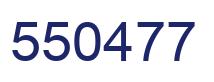 Number 550477 blue image