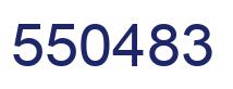 Number 550483 blue image