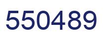 Number 550489 blue image
