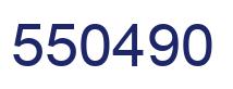 Number 550490 blue image