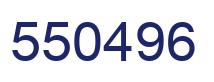 Number 550496 blue image