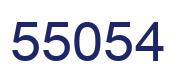 Número 55054 imagen azul