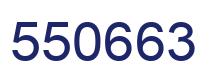 Number 550663 blue image
