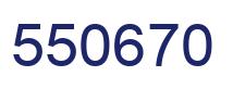 Number 550670 blue image