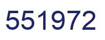 Number 551972 blue image