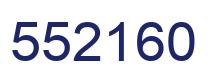 Number 552160 blue image