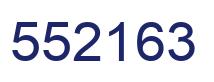 Number 552163 blue image