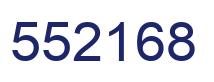 Number 552168 blue image