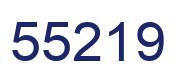Number 55219 blue image