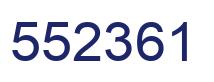 Number 552361 blue image