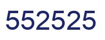 Número 552525 imagen azul