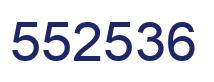 Número 552536 imagen azul