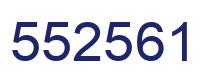 Número 552561 imagen azul