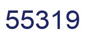 Number 55319 blue image