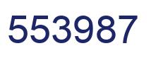 Number 553987 blue image