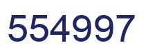 Number 554997 blue image