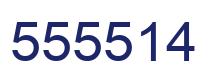 Número 555514 imagen azul
