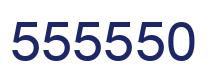 Number 555550 blue image