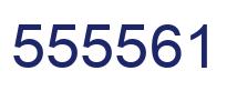 Number 555561 blue image